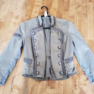 BCBG MaxAzria military crop jacket